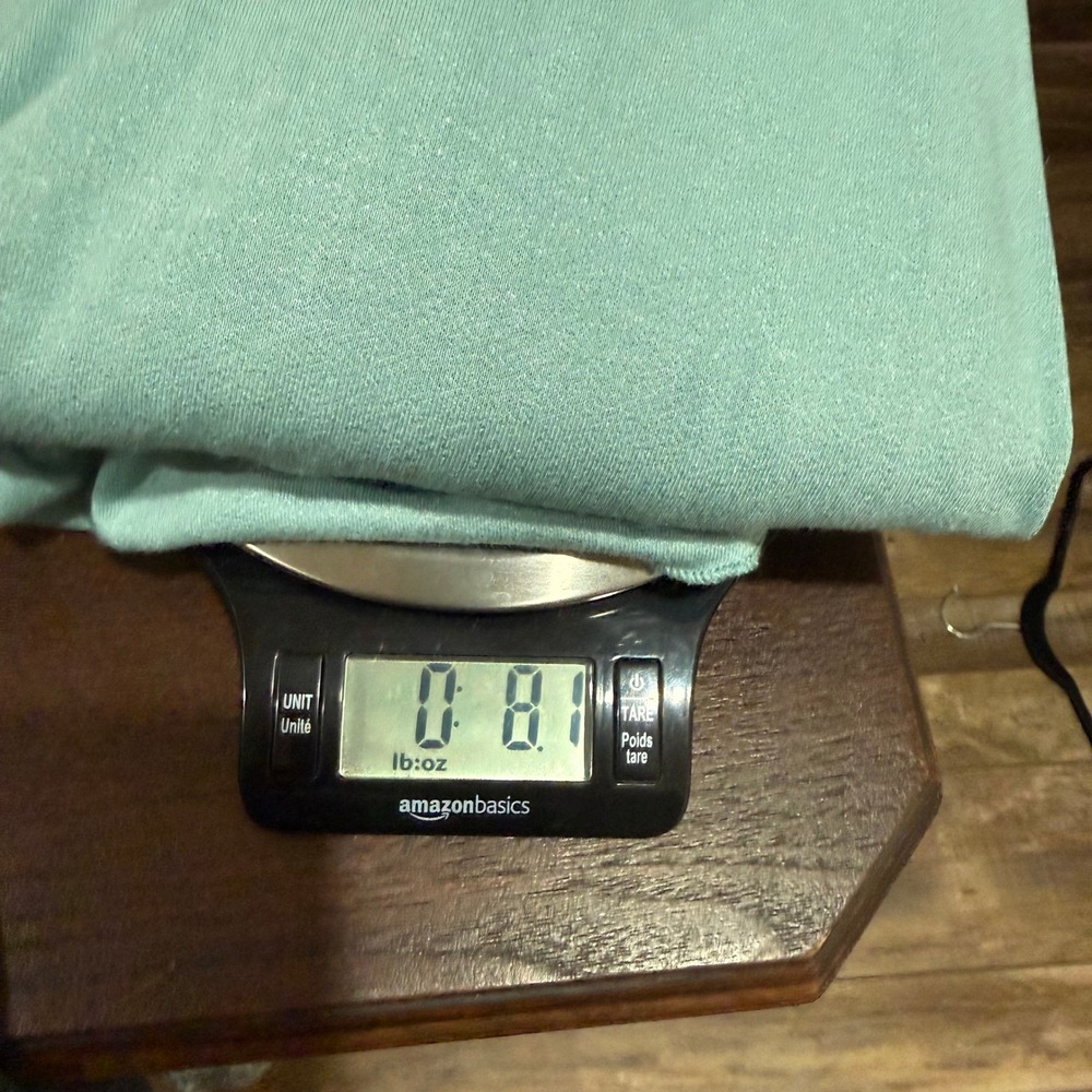 Double Zero mint green  Tencel Rayon Blend Wrap Front V Neck Dolman Sleeve Top L - Picture 6 of 6